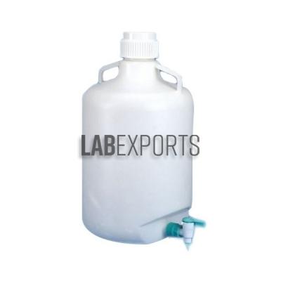 Carboy With Stop Cock, Plastic