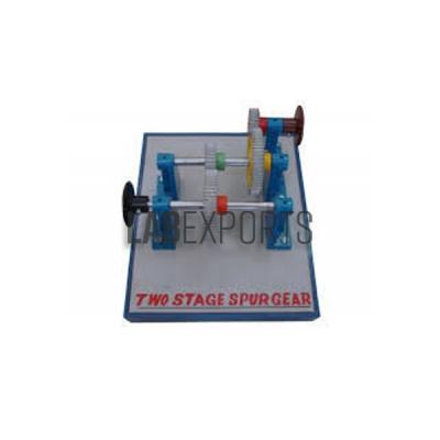 Two Stage Spur Gears Engineering Training Model