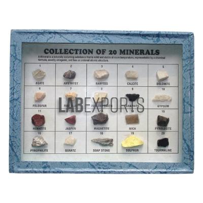 Mineral Set, Collection of 20 Minerals