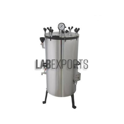 Autoclave, Vertical, Stainless Steel, Nut Locking, (Sterilizer Pressure Type)
