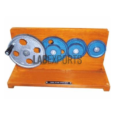 Three Stage Spur Gears Engineering Training Model