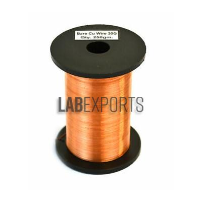 Copper Wire, Bare, 1150ft Reel, 30 SWG (32/33 AWG) - 0.0124 (0.32 mm) Dia.