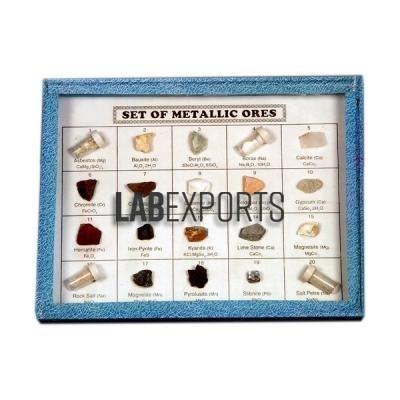 Set Of Metallic Ores Set
